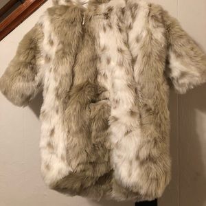 Baby faux fur snowsuit by RHBABY&CHILD in size 06 months.
